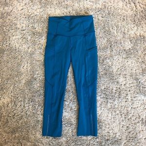 Fast and Free Crop ll Nulux 19” Lululemon Leggings
